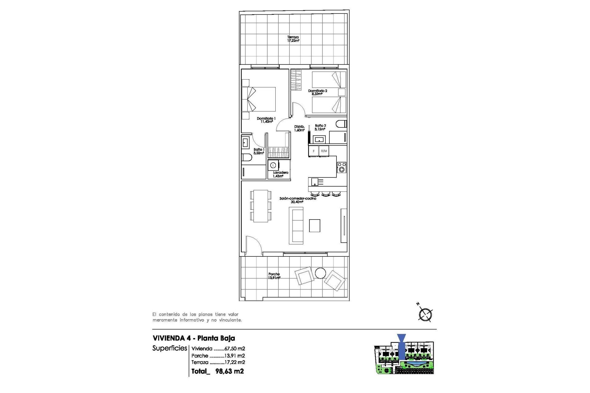 Nieuwbouw Woningen - Bungalow - Pilar de la Horadada - Parque Ramon eugenio Escudero