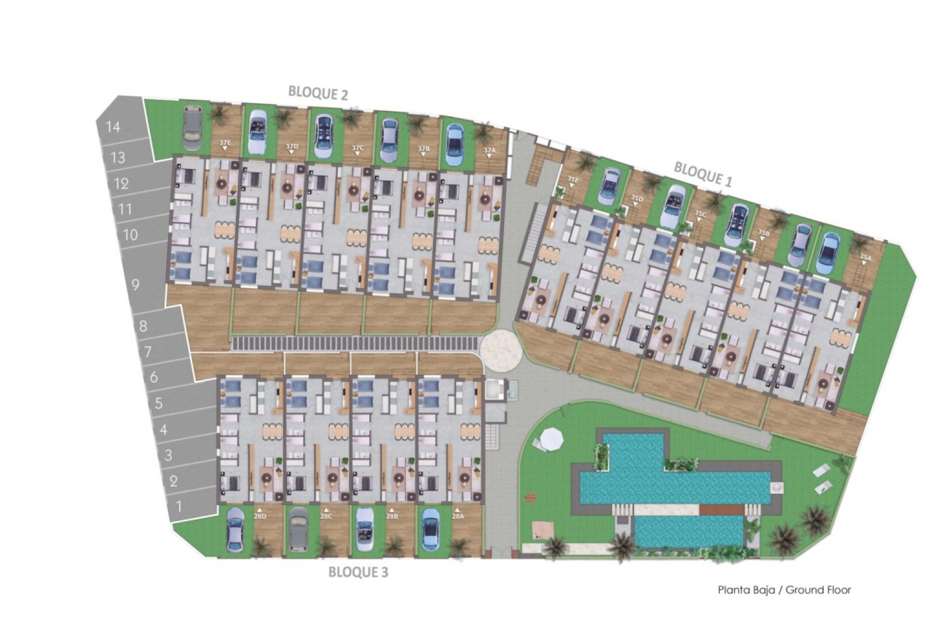 Nieuwbouw Woningen - Bungalow - Pilar de la Horadada - pueblo