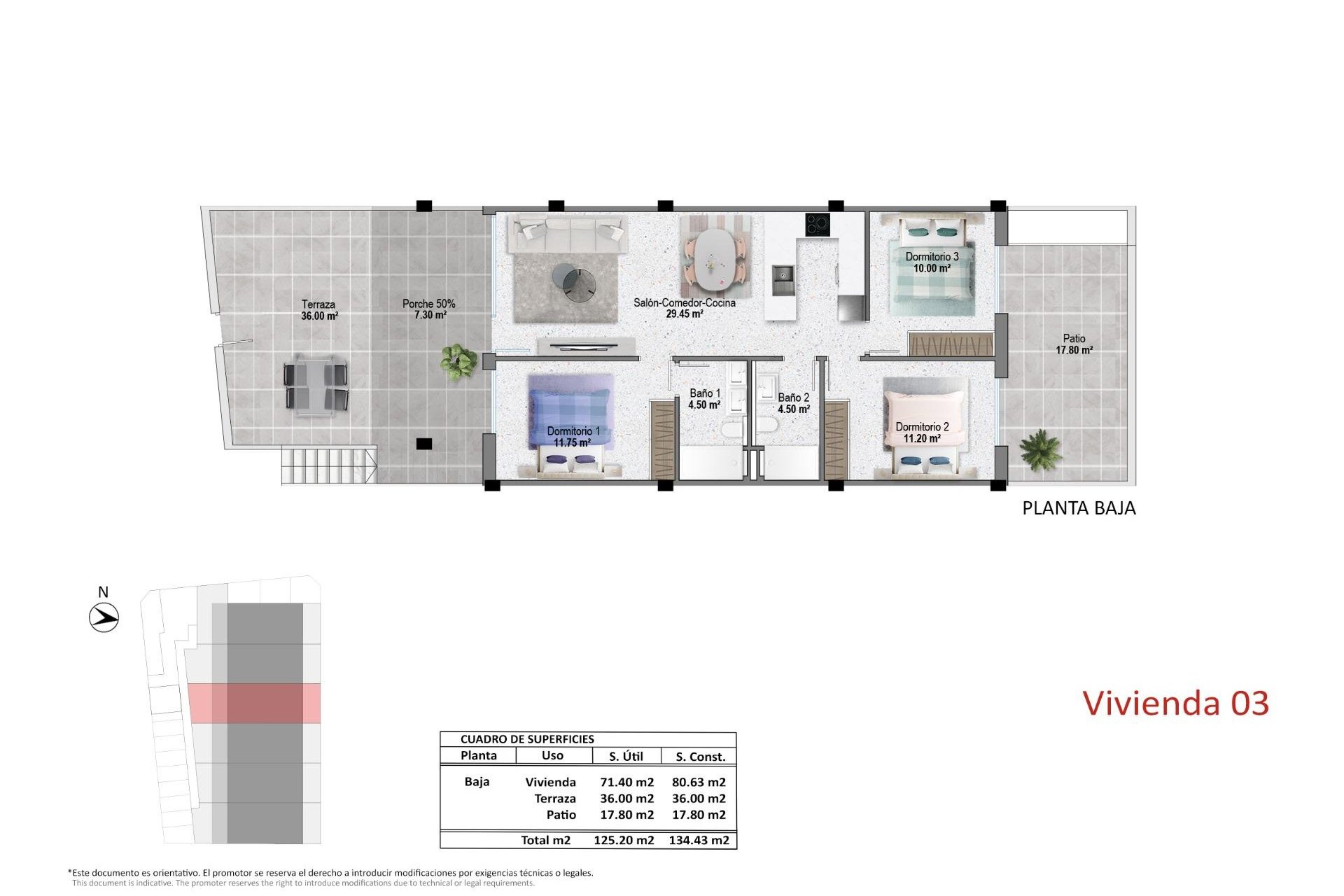 Nieuwbouw Woningen - Bungalow - Pilar de la Horadada - pueblo