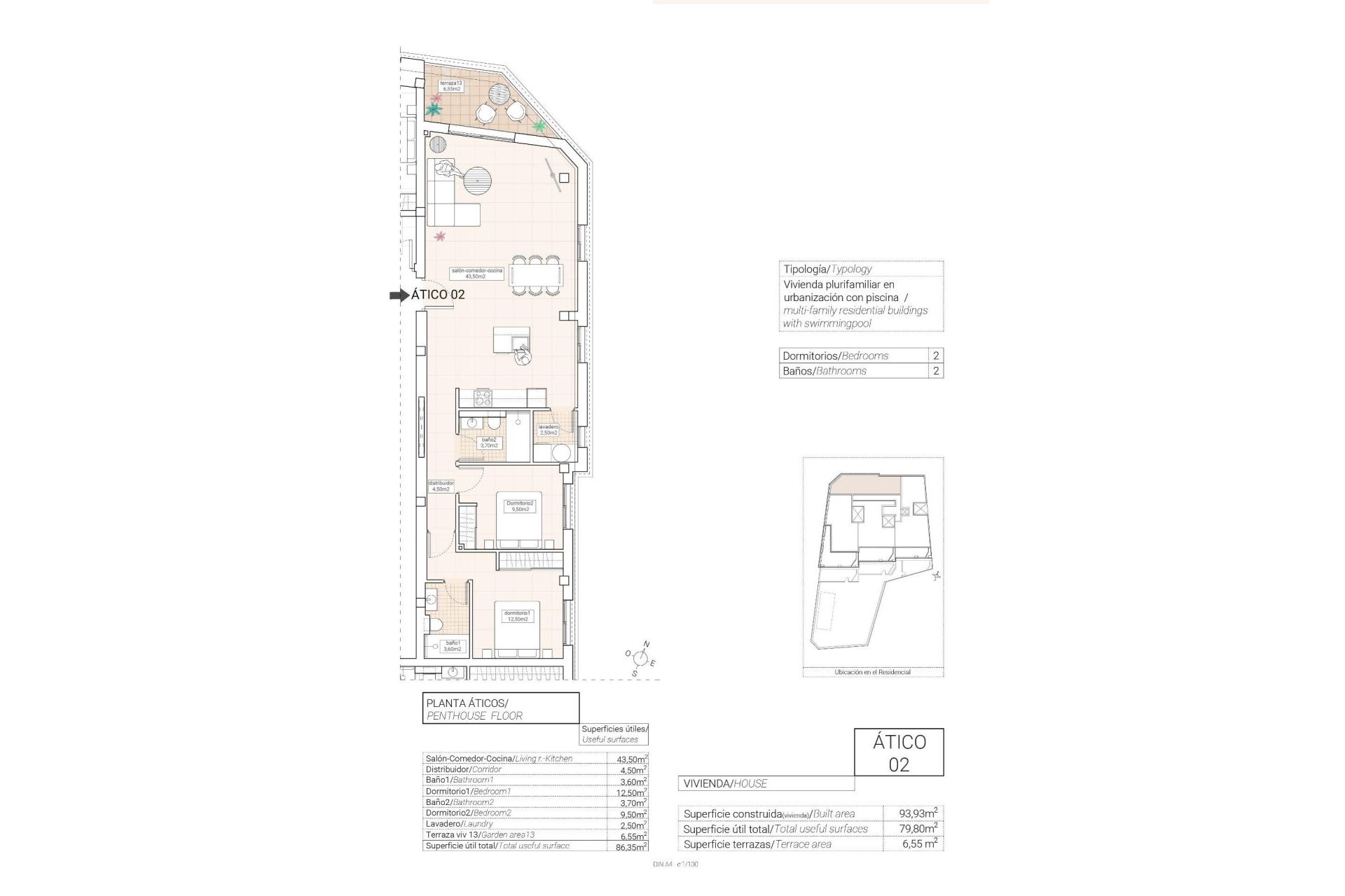 Nieuwbouw Woningen - Penthouse - Hondón de las Nieves - Pueblo