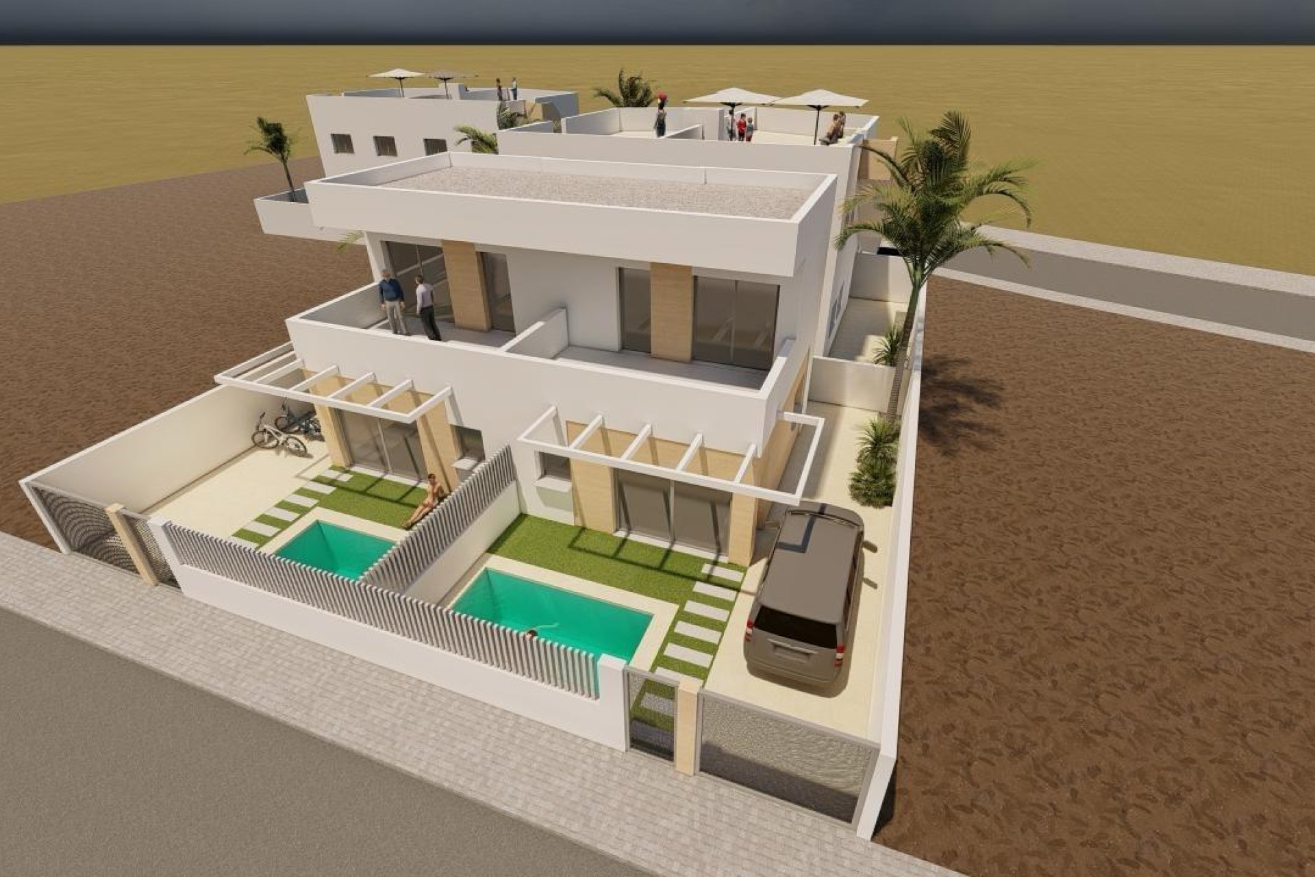Nieuwbouw Woningen - Villa - Puerto de Mazarron - Mar De Plata