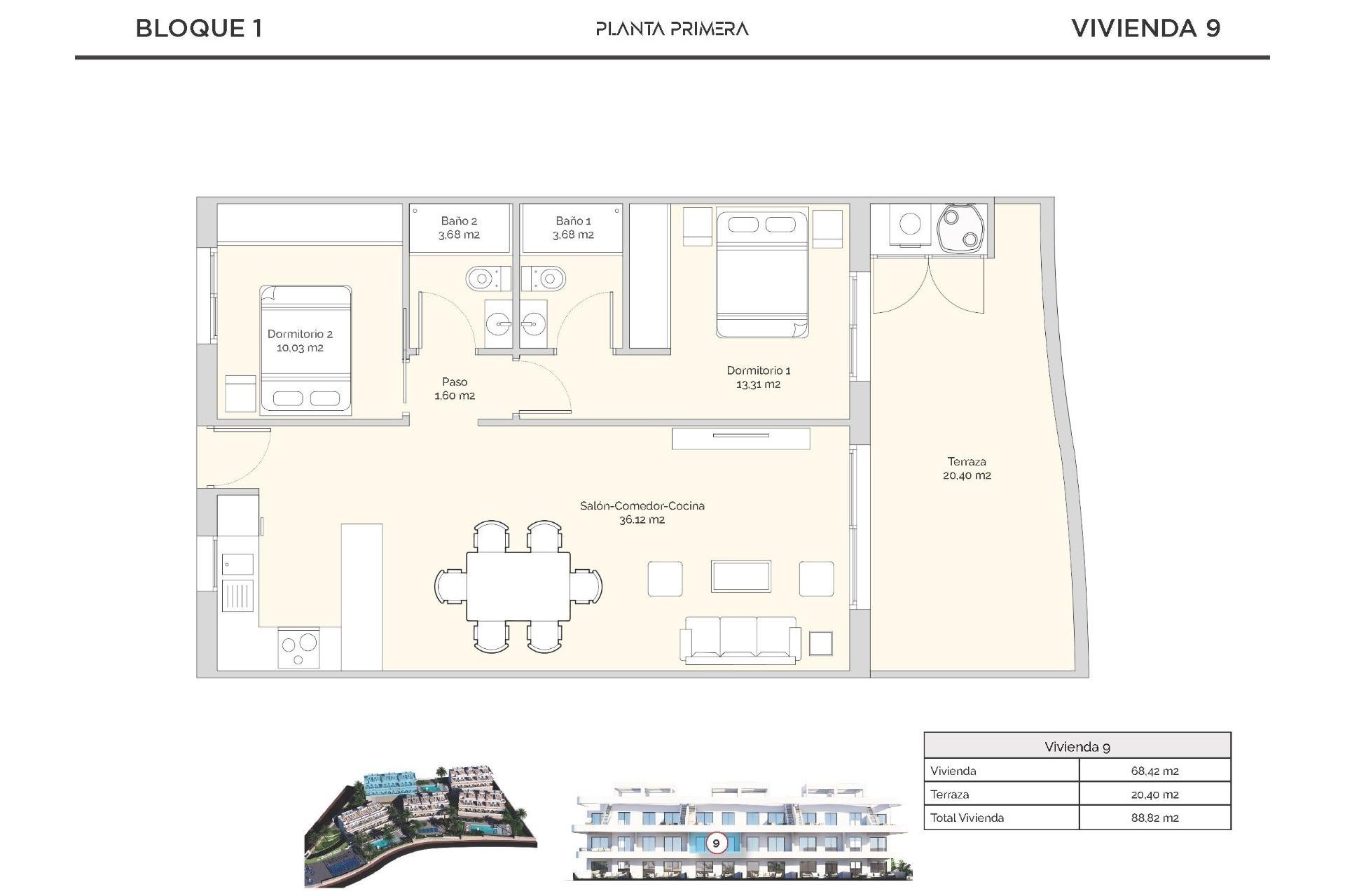 Obra nueva - Apartment - Finestrat - Puig Campana Golf