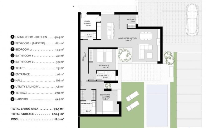 Nieuwbouw Woningen - Villa - Baños y Mendigo - Altaona Golf