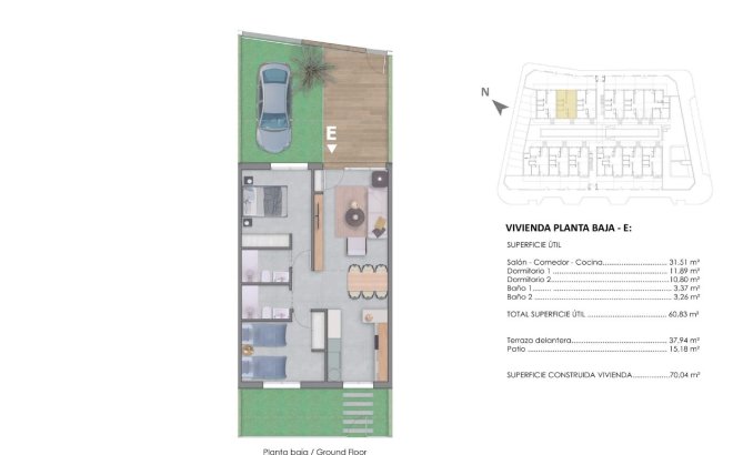 Nieuwbouw Woningen - Bungalow - Pilar de la Horadada - pueblo