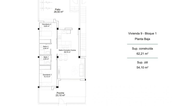 Nieuwbouw Woningen - Bungalow - Orihuela Costa - PAU 26