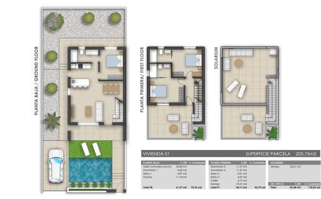 Nieuwbouw Woningen - Villa - Pilar de la Horadada - Polideportivo