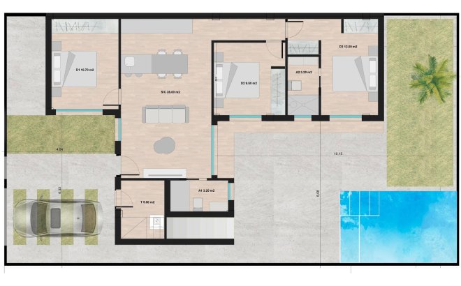 Nieuwbouw Woningen - Villa - Torre Pacheco - Roldán