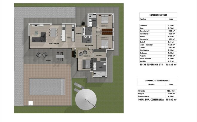 Nieuwbouw Woningen - Villa - Pinoso - Lel