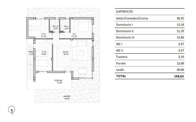 New Build - Bungalow - San Miguel de Salinas - Pueblo