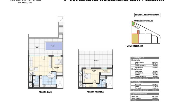 Nieuwbouw Woningen - Bungalow - Pilar de la Horadada - pueblo