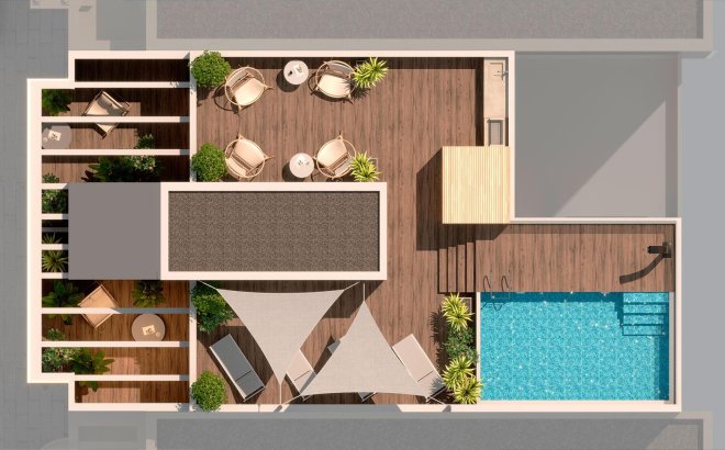 Nieuwbouw Woningen - Penthouse - Torrevieja - Playa del Acequión