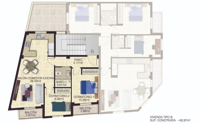 Nieuwbouw Woningen - Apartment - Jacarilla - pueblo