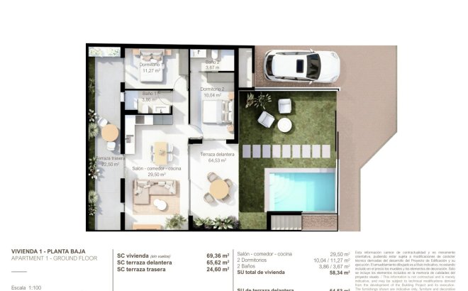 Nieuwbouw Woningen - Bungalow - San Pedro del Pinatar - Lo Pagan