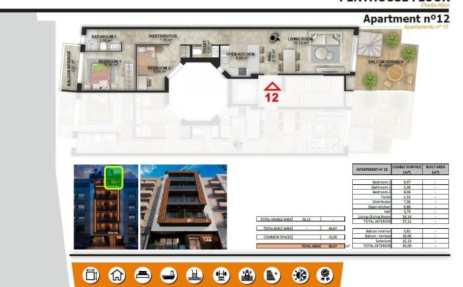 Nieuwbouw Woningen - Penthouse - Torrevieja - Playa de El Cura