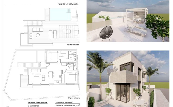 Nieuwbouw Woningen - Bungalow - Pilar de la Horadada - pueblo