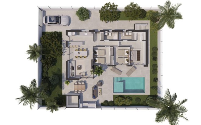 Nieuwbouw Woningen - Villa - Polop - Alberca